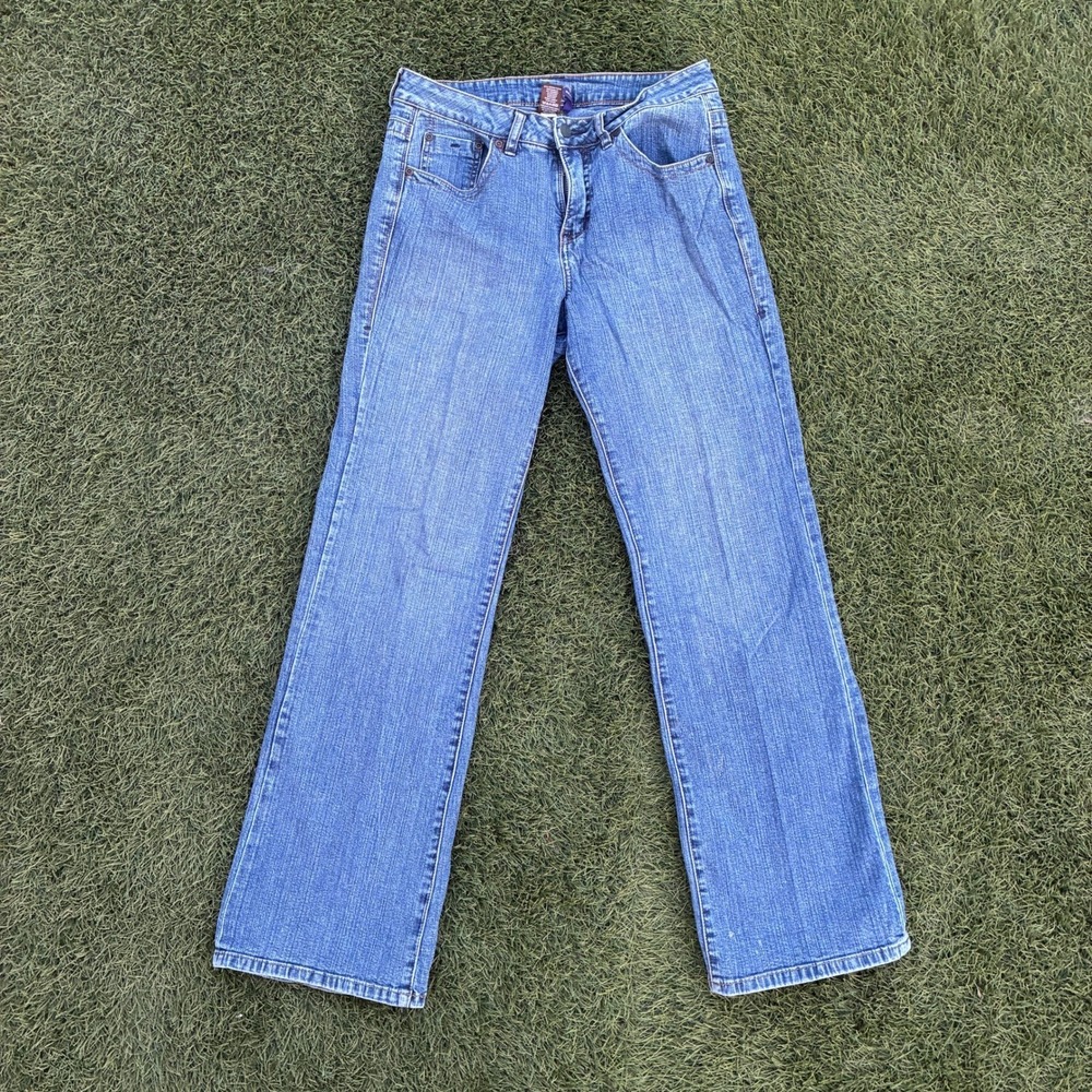Vintage Y2K 90s Jag Jeans Size 8 30x32 Blue Straight Leg Stretch Denim Faded